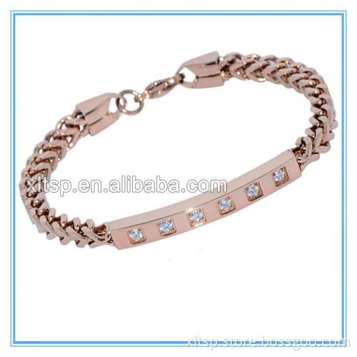 fashion jewellery company! gold chain bracelet, titanium fashion custom bracelet with logo